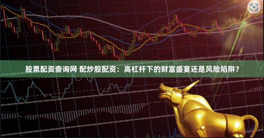 股票配资查询网 配炒股配资：高杠杆下的财富盛宴还是风险陷阱？