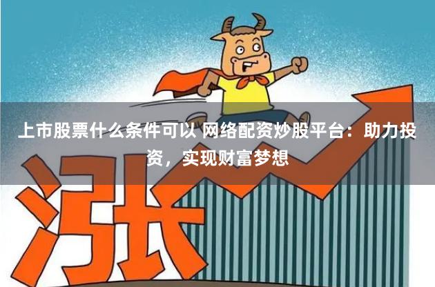 上市股票什么条件可以 网络配资炒股平台：助力投资，实现财富梦想